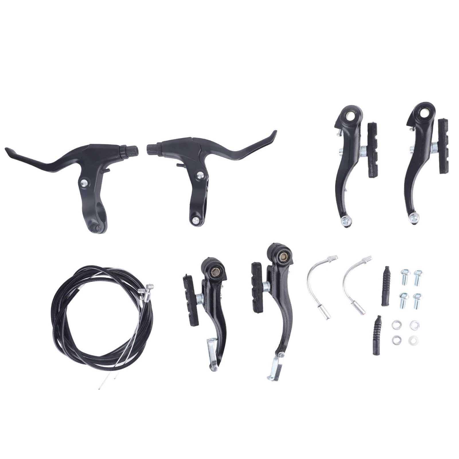 

Aluminum V Brake Bike Brake Set V Brake Aluminum Alloy Bike Brake Replacement Set Front and Rear for MTB Road Bike Mountain Bike