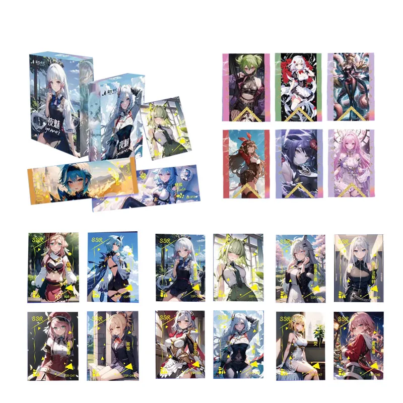 Goddess Story  Collection Card Witch Card Club Night Phantom Folding Thick Card Booster Box Seduction Anime Trading Cards