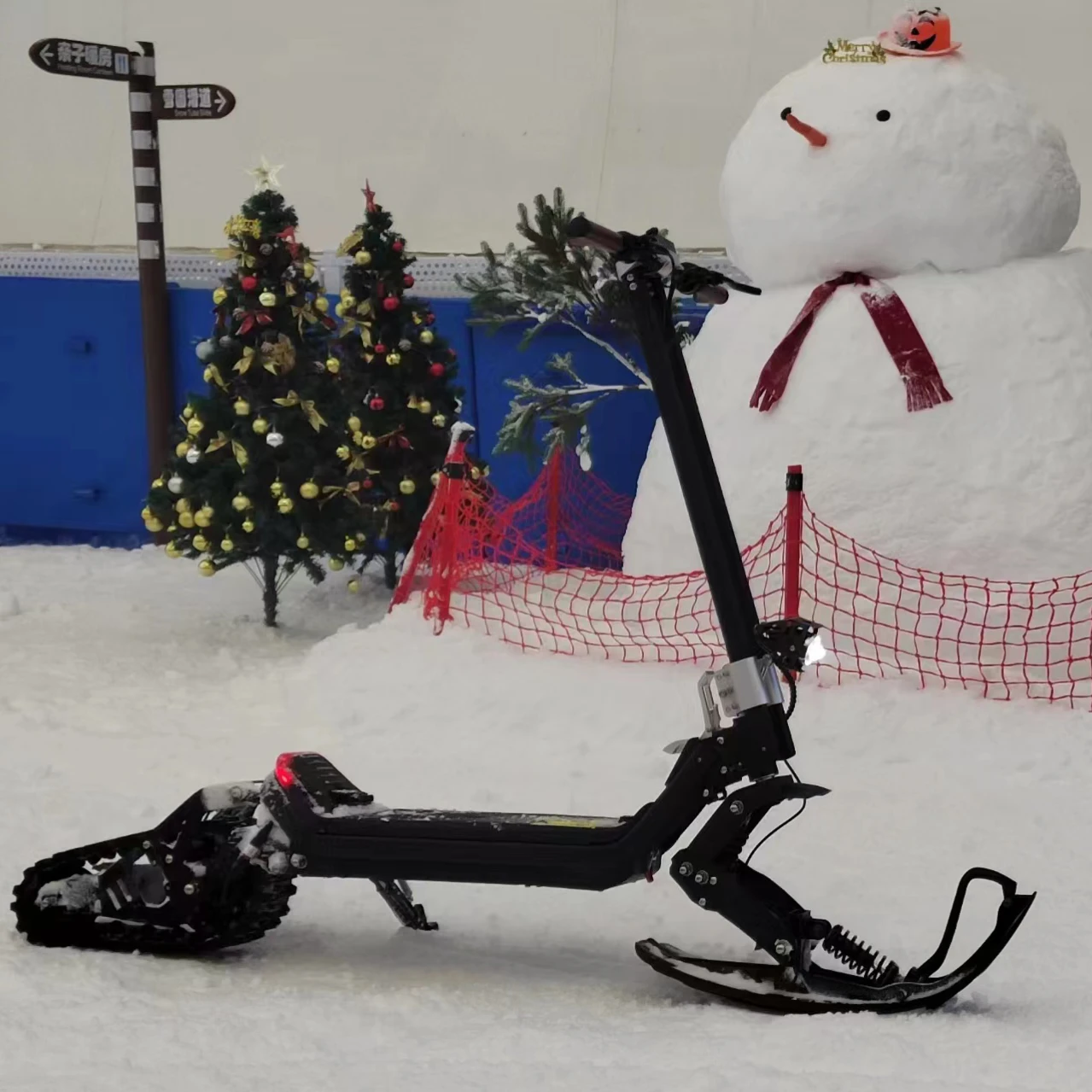 1200W 48v High Speed Electric Snowboard Two Wheel Snowboard Snowmobile with 15ah Removable Battery