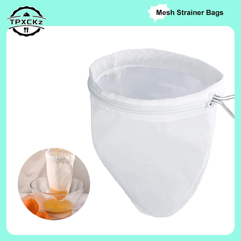 

1 комплект сетчатого фильтра для орехов, молочного мешка, дуршлаг, сито для соевого сока, трав, чая, холодного заваривания, капельного фильтра для кофе, многоразовый кухонный инструмент