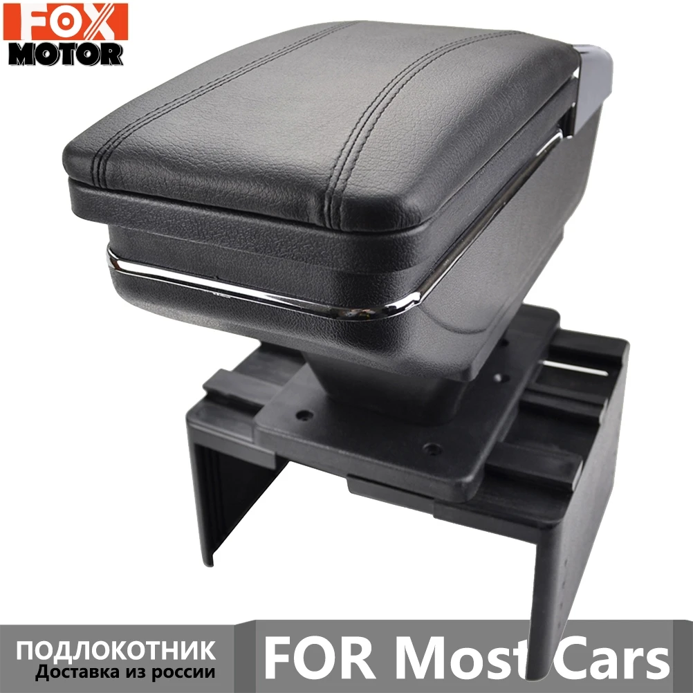 

Car Arm Rest Storage Box For Renault Opel Ford Toyota Center Centre Console Rotatable Armrest