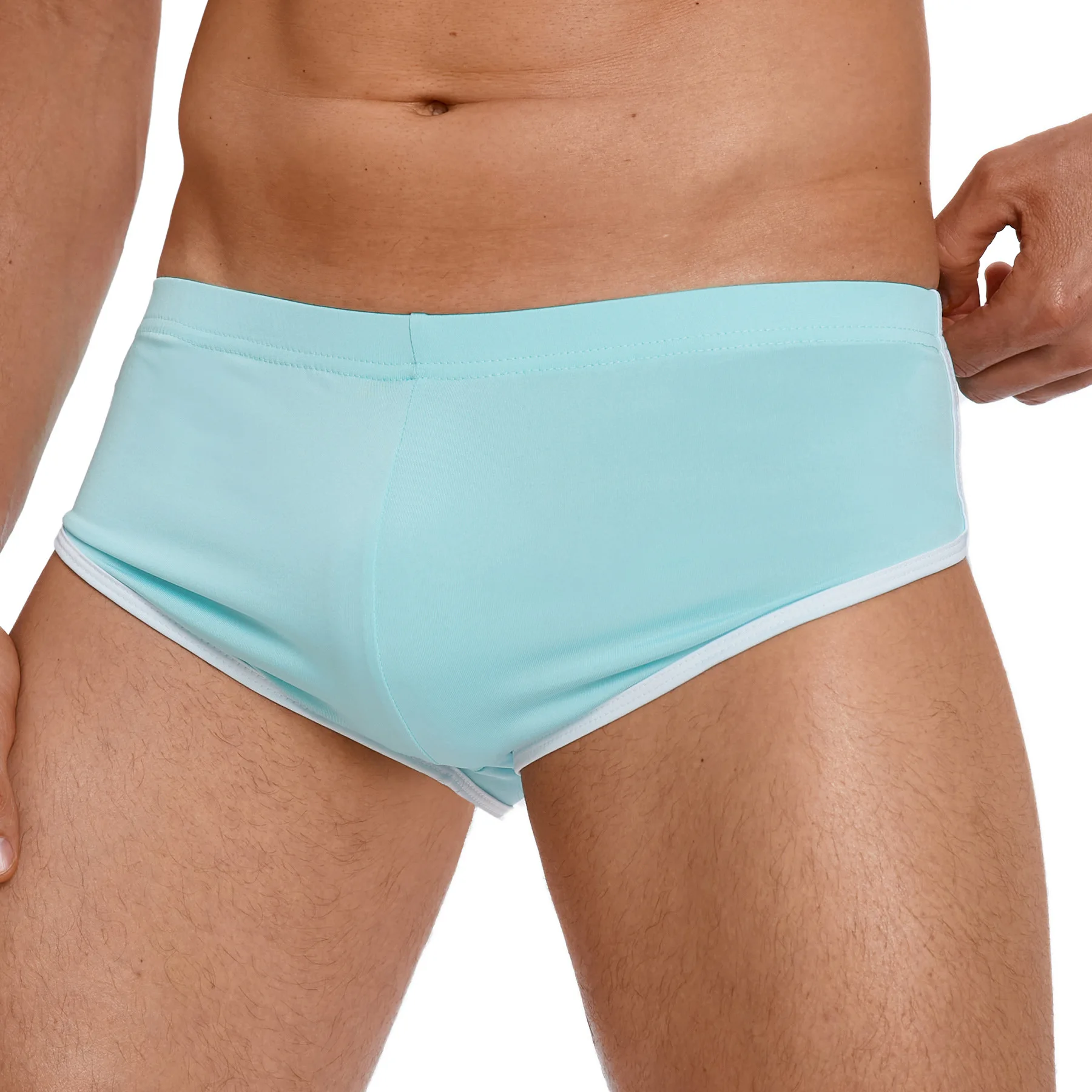 

Sexy Running Elastic Sport orts Men's Summer orts Hot Pants Bar Nine Points Slim Fit Cotton Milk Silk Men's Faion