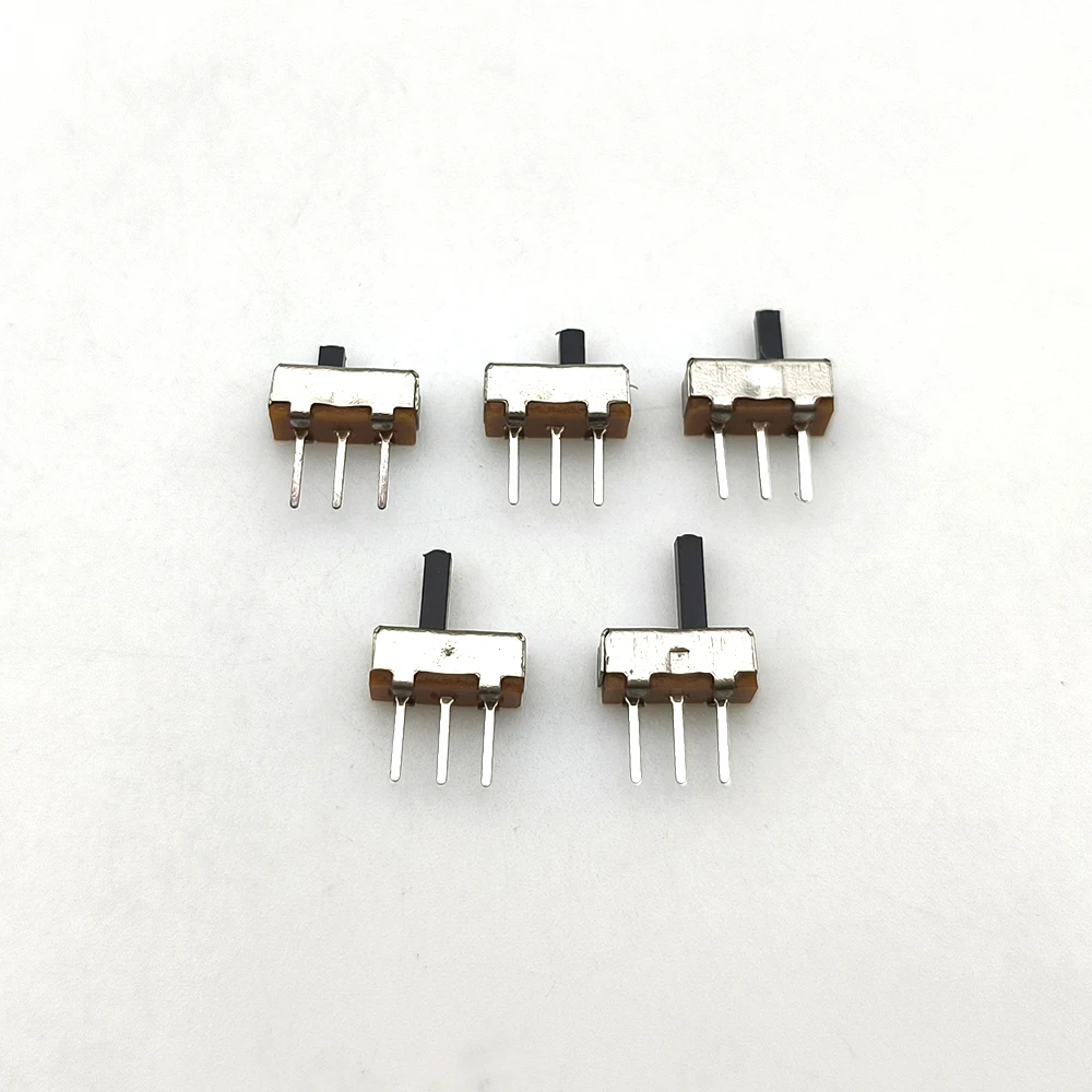 20Pcs SK12D07VG/SS12D00/SS12F15 Toggle Switch 3 Pin 1P2T PCB Slide Switch DIP ON-OFF Handle High:2mm/3mm/4mm/5mm/6mm