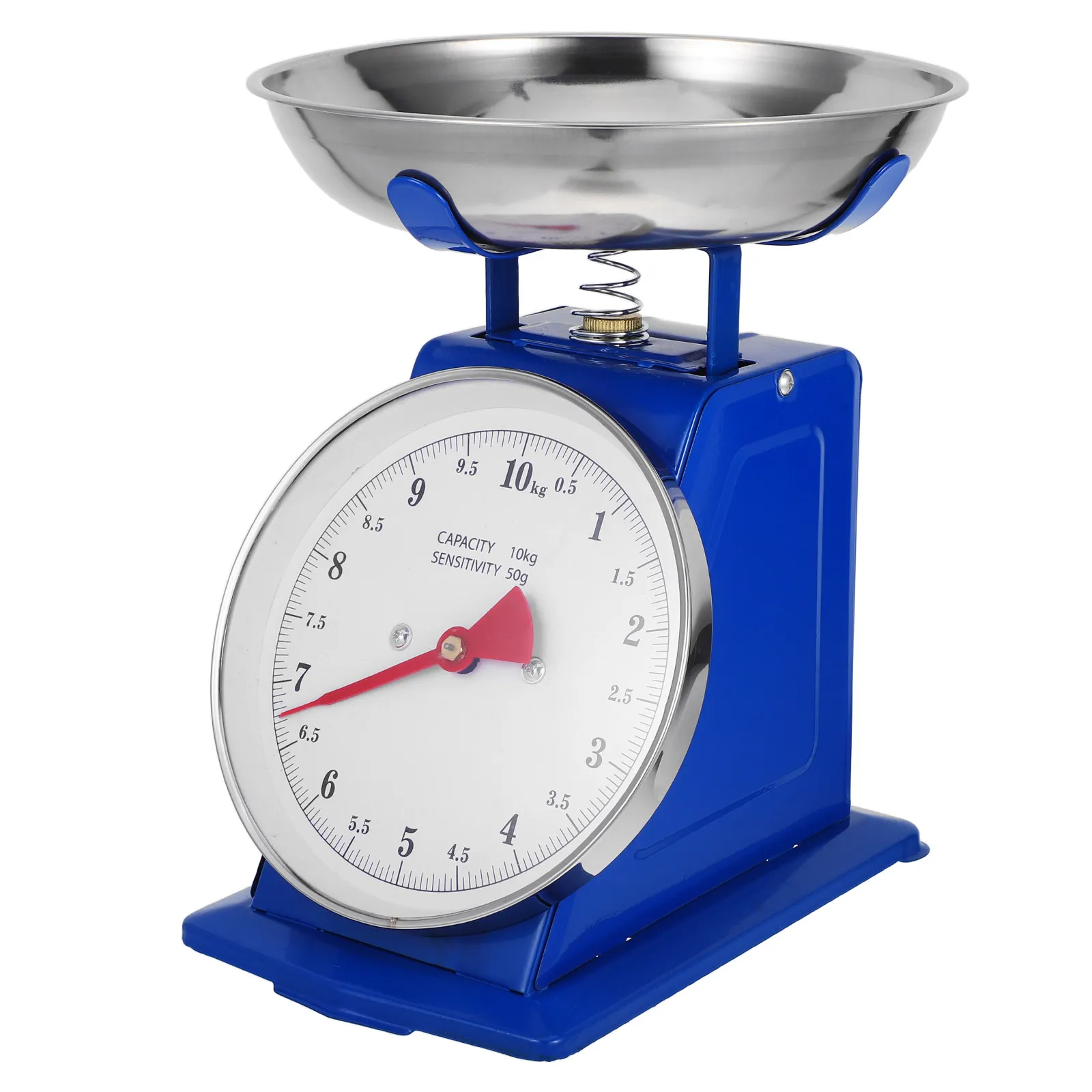 

Mechanical Kitchen Scale Vintage Stainless Steel Detachable Tray Baking Cooking Meal Prep Easy Read Dial Display Food Scale