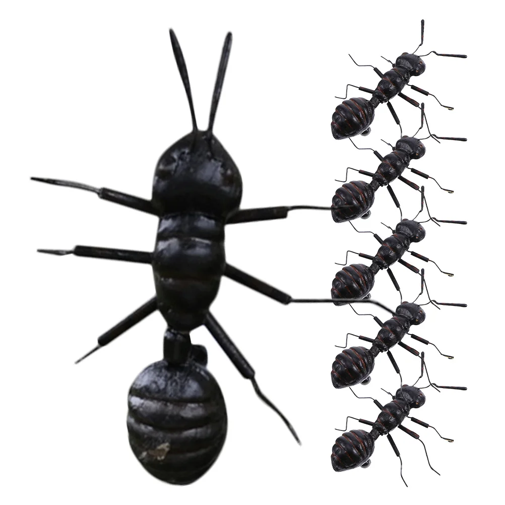 

6pcs Ant Decor Simulation Ants Decor Plastic Ant Simulation Ants For Desktop Garden Home Office Indoor Outdoor Decoration