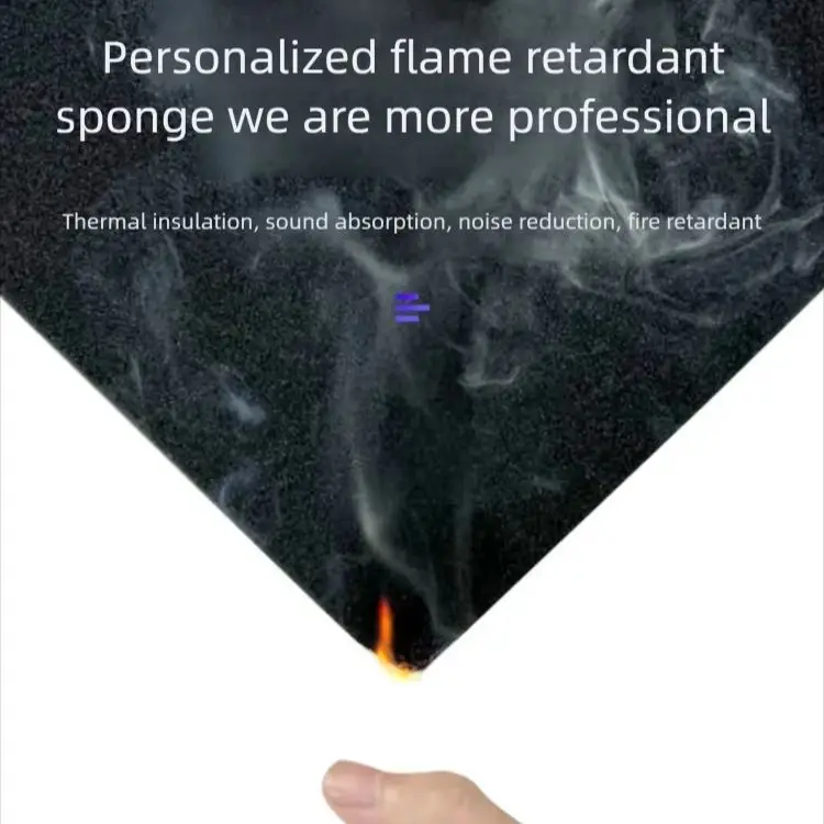 Flame Retardant Foam Pad High Density Shockproof High-Elastic Sponge Cushion Soundproof Noise