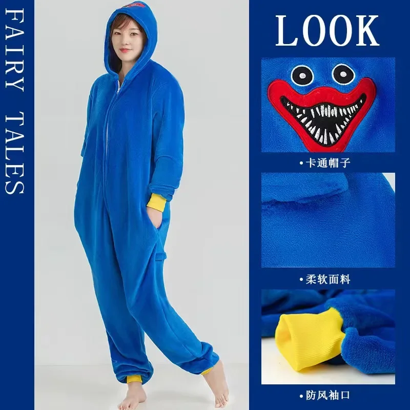 SN55Neuer Cartoon-Overall-Pyjama, grenzüberschreitende Performance-Kleidung für Kinder mit Dinosaurier-Einhorn, Sony-Pyjama mit Fellmonster@54WE