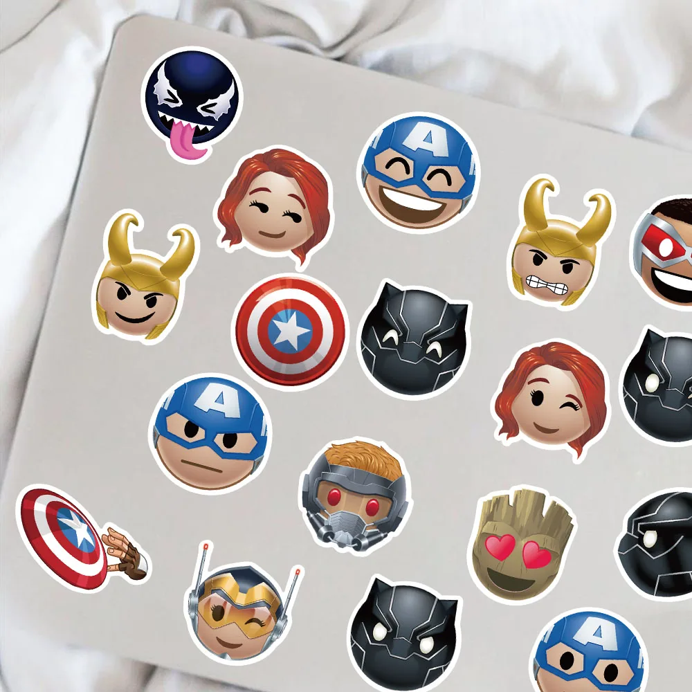 ディズニー 50 個の絵文字 アベンジャーズ ステッカー 日記 ラップトップ 荷物 スケートボード 漫画ステッカー 楽しい クラシック ギフト デコレーション