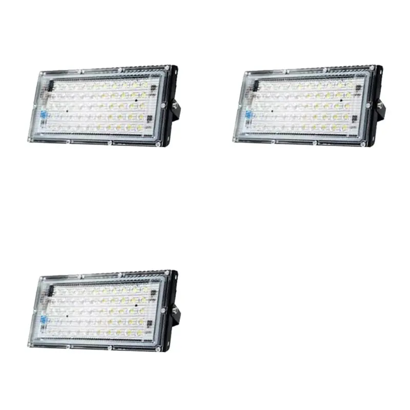 

Светодиодный прожектор YLS-3X с холодным белым светом, AC220V, уличный, IP65, водонепроницаемый, для ландшафтного освещения, 50 Вт