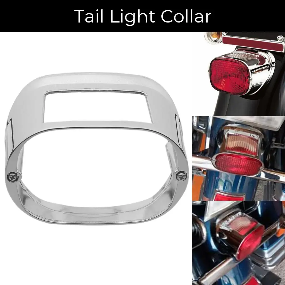 1PCS Tail Light Collar ABS Plastic Chrome Motorcycle Part Fit For Harley Softail (Except FXSTD, 05-08 FLSTN and FLSTS) 1996-2008