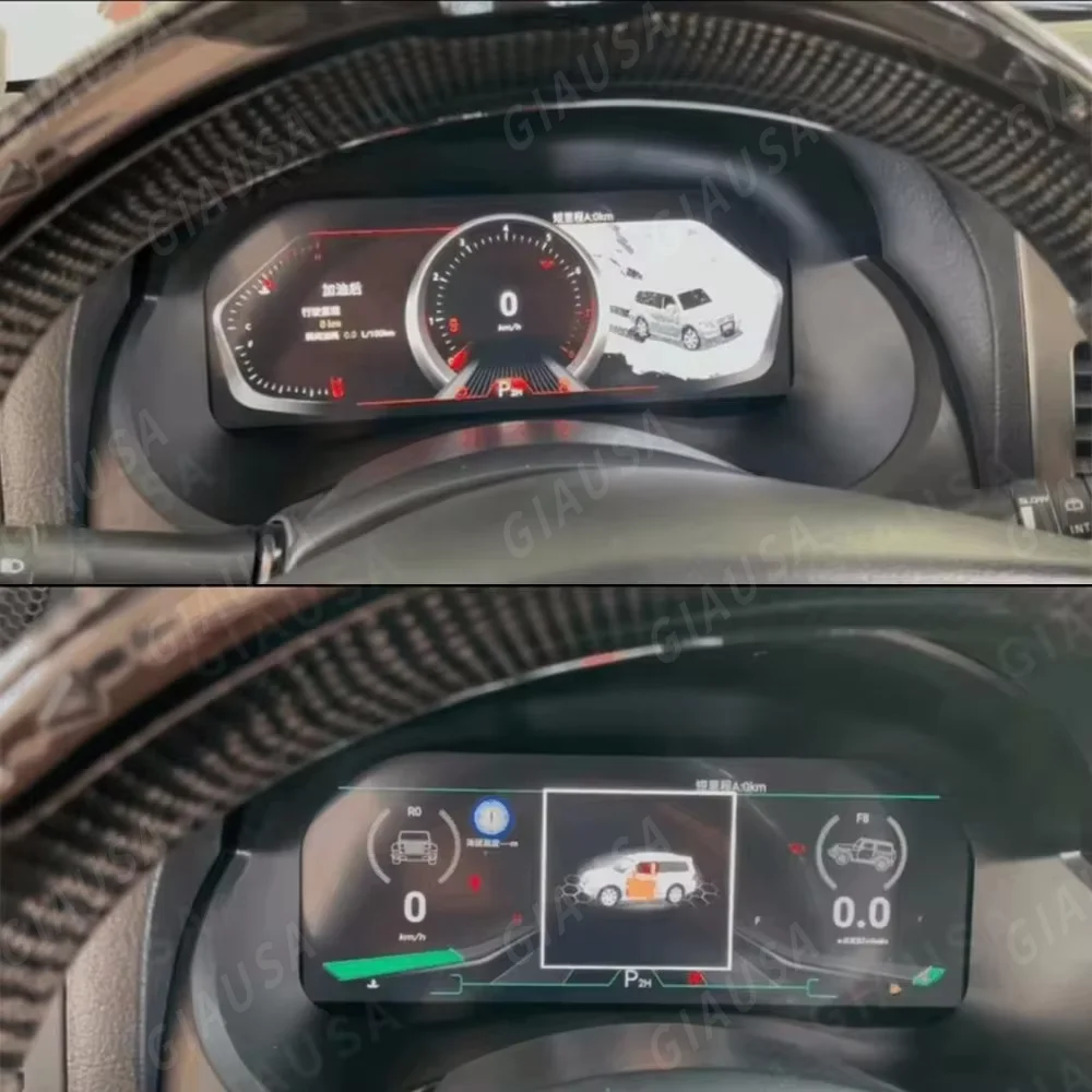 

Обновление B 12,3 "ЖК-дисплей автомобиля, цифровая приборная панель, кластер для Mitsubishi Pajerojk 2008-2018, виртуальная приборная панель, спидометр, кабина