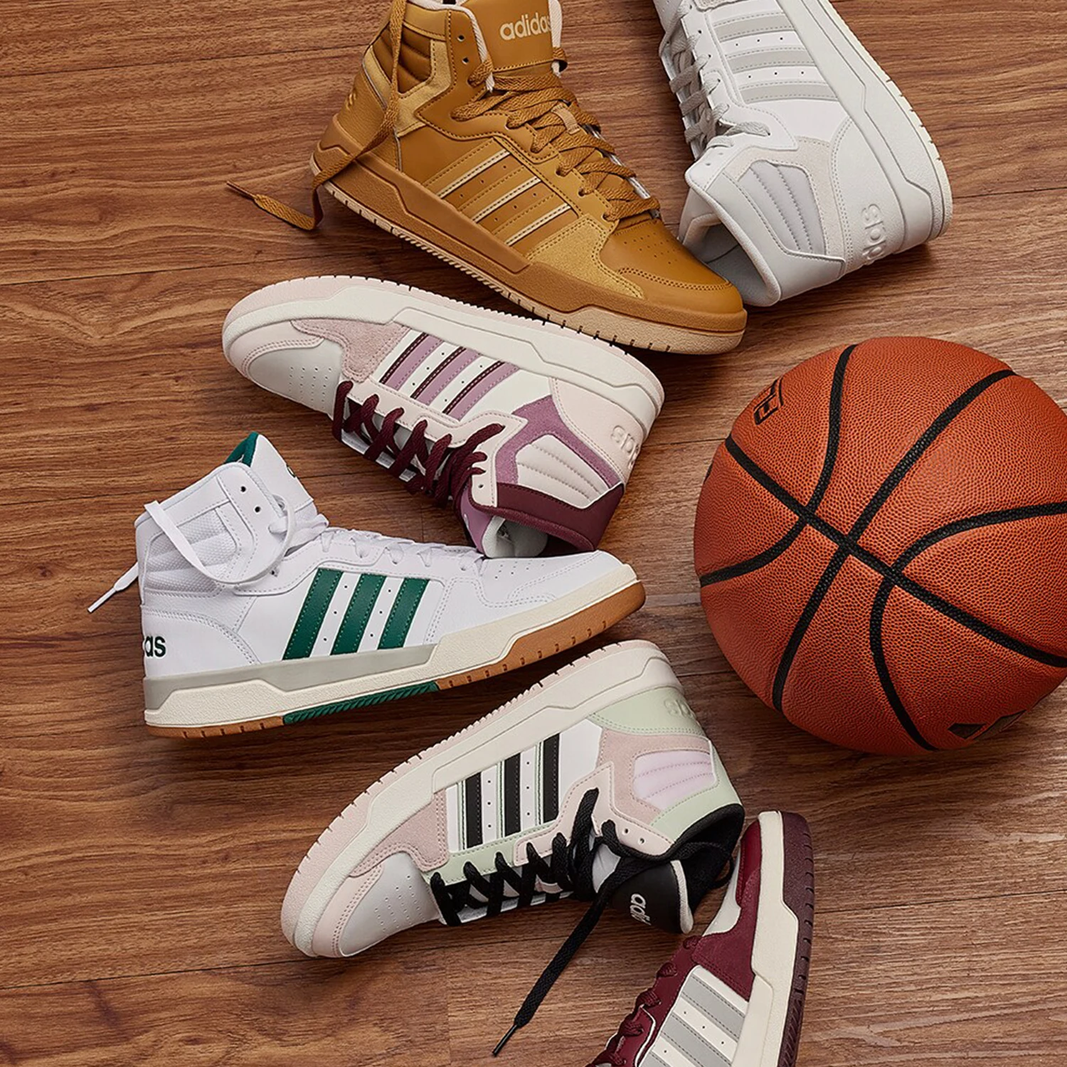 Adidas Genuine ENTRAP MID Couples High-Top Casual Sneakers ID6008