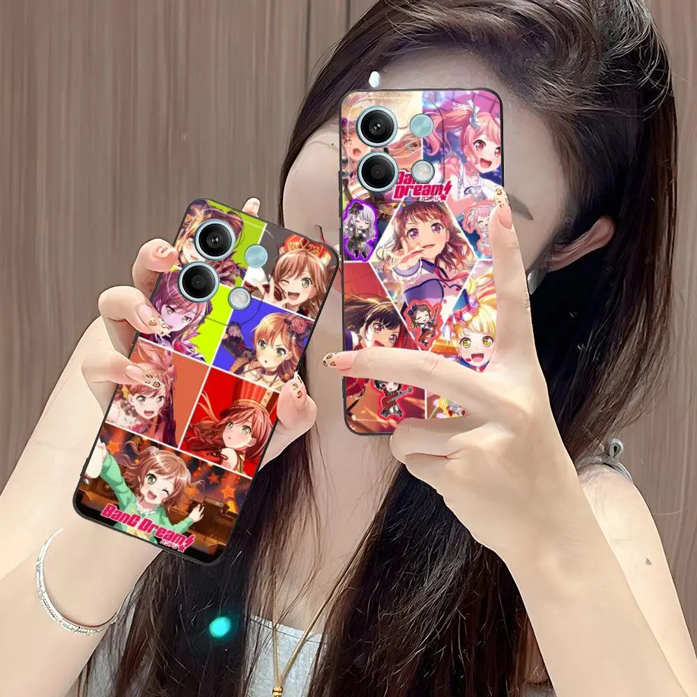 

Модный чехол для мобильного телефона BanG Dream для POCO M6 M5 M4 M3 X7 X6 X5 X4 X3 F6 F5 F4 Pro GT 5G с цветной печатью, красивый смартфон