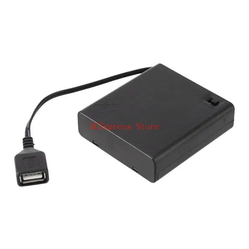 AA Battery Case 2/3/4/6/8 Slot USB AA Caixa bateria AA Slot feminino USB