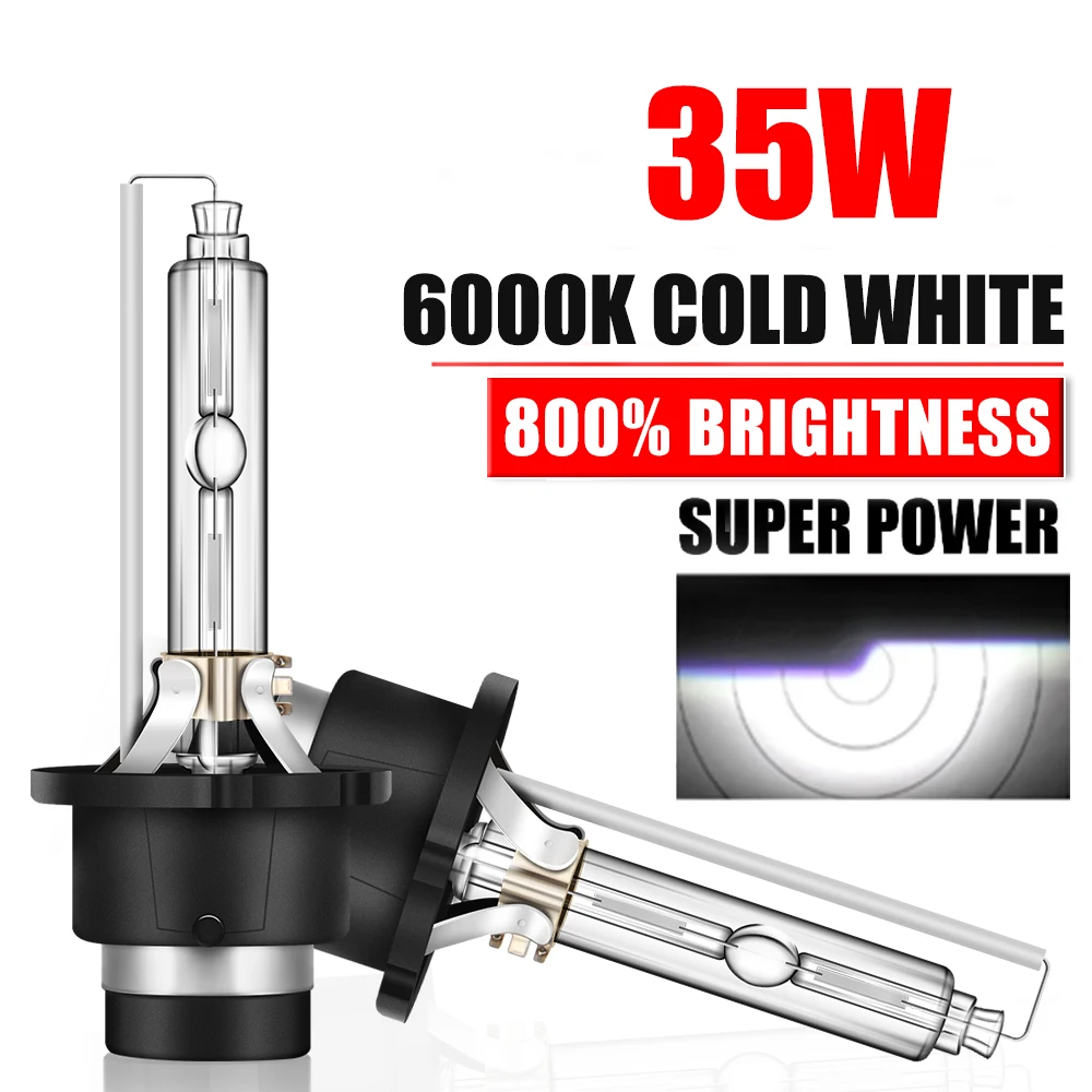 

2pcs 6000k Xenon D1S D3S Car 35W HID D2S D4S Headlight Bulbs For 12v Auto 8000k High Quality tandard Bule and White Lights