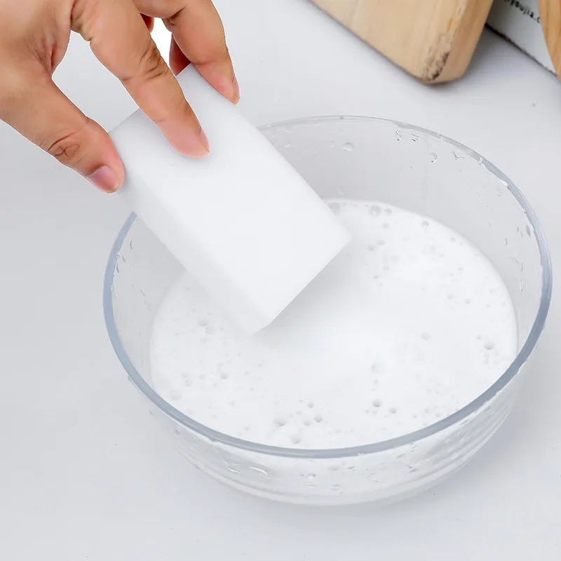 1pc White Nano Magic Sponge Eraser Strong Decontamination Descaling Sponge Wipe Kitchen Household Cleaning Tools