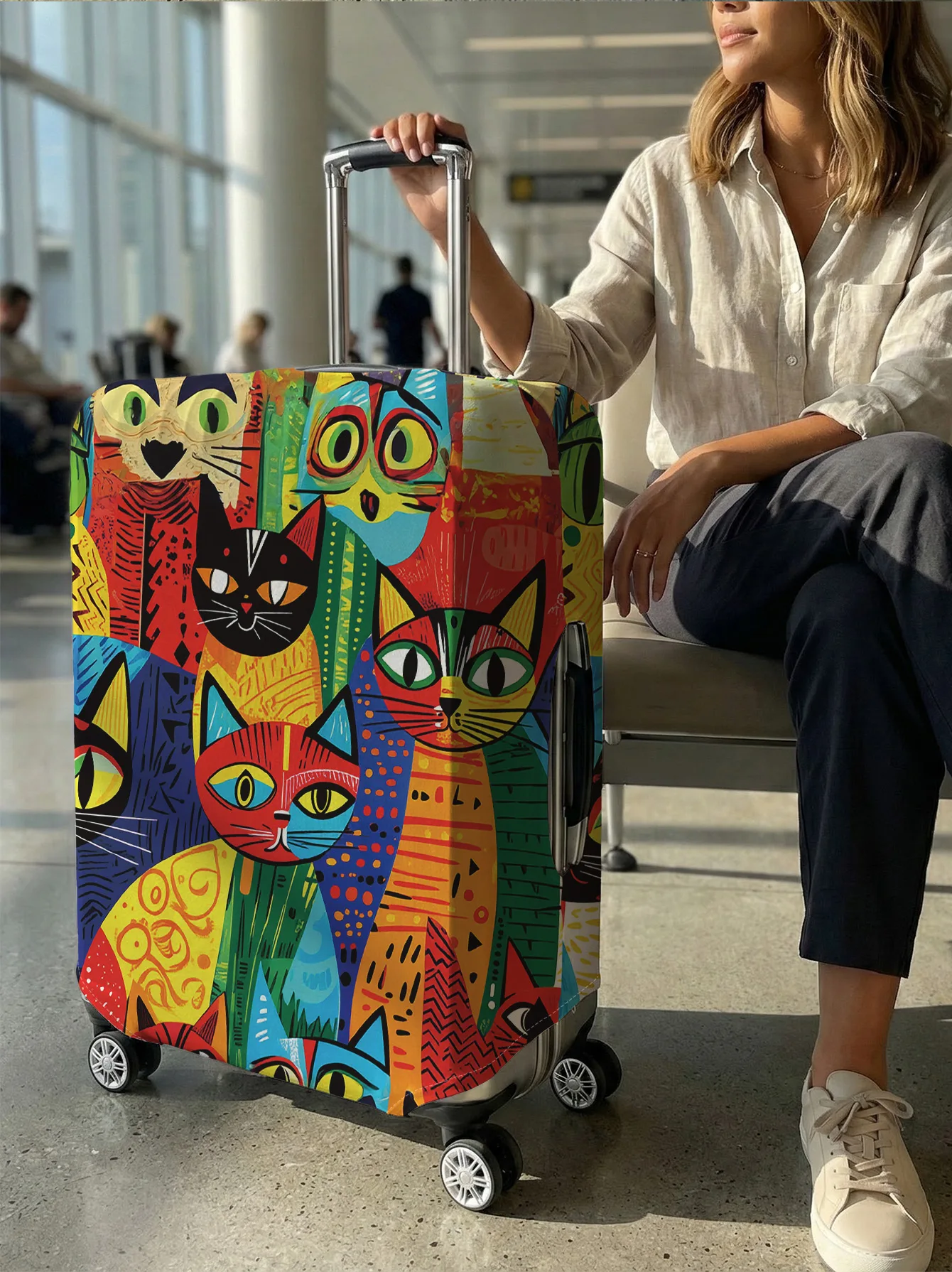 Housse de bagage colorée à imp - Luggage avis et prix