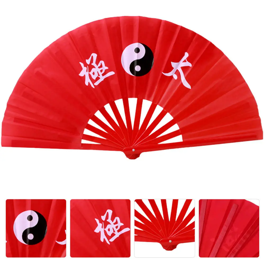 Exquisite Chinese Style Tai Fan Decorative Hand Fan Foldable Portable Performance Dance Prop for Stage Show Festival Party