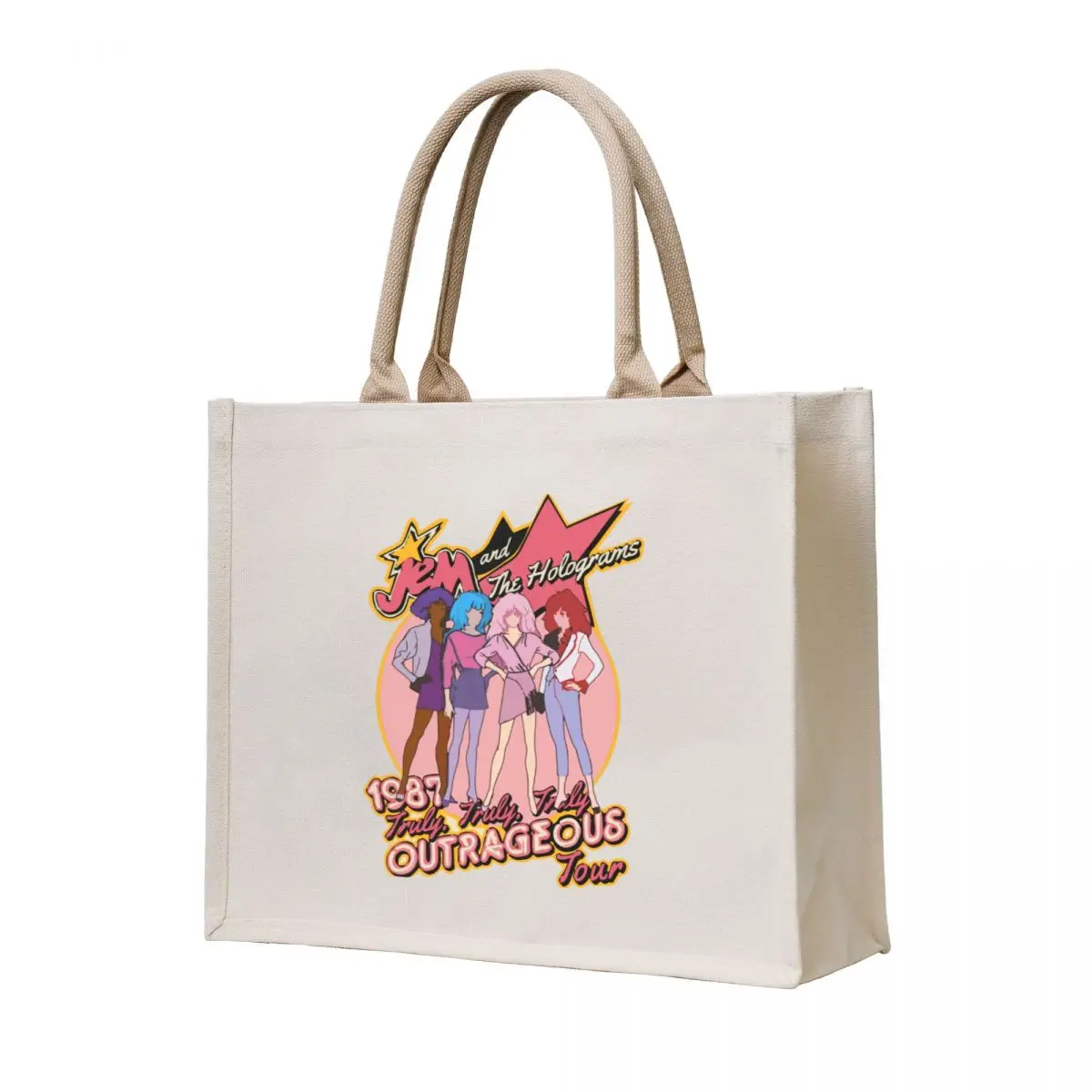 

Reveal The Secret Jem And The Holograms Gifts For Music Fan Tote Bag bags luxury women ecological bags bag for beach