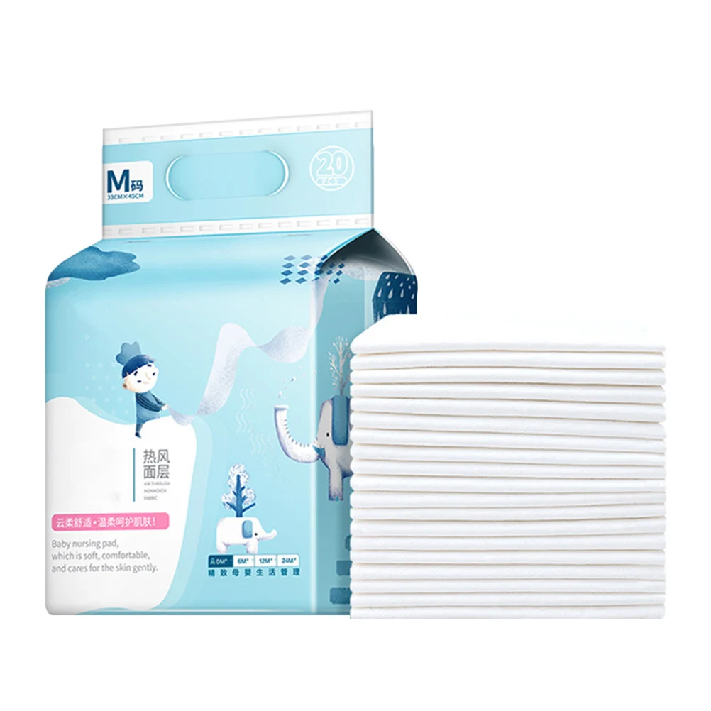 

20 Pcs Disposable Urine Pad Portable Changing Pads Baby Washable Travel Diaper Liners