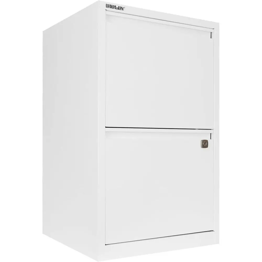 Double Hanging Locker Cabinet with Powder-Coated Steel, Locking Doors