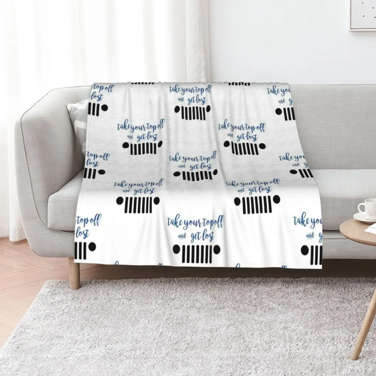 

Take Your Top Off and Get Lost Blue Throw Blanket Thermals For Travel For Baby Soft Big Quilt Blankets