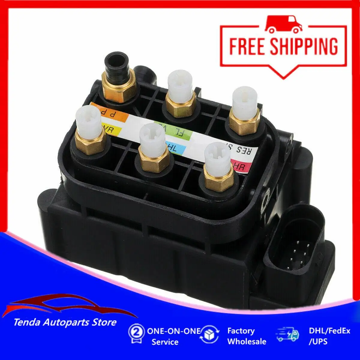 A2123200358 A2513200058 1643201204 1643200904 New Air Suspension Supply Solenoid Valve Block for Mercedes W221, W164, GL X164,