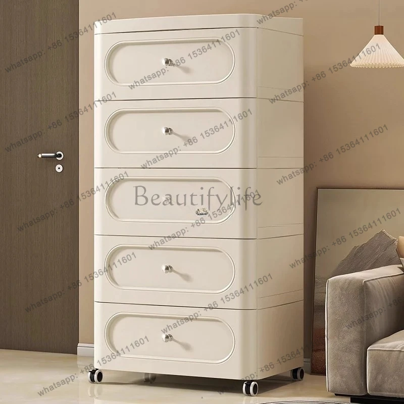 trolley storage cabinet high-end household floor-to-ceiling large-capacity multi-layer removable snack toy locker