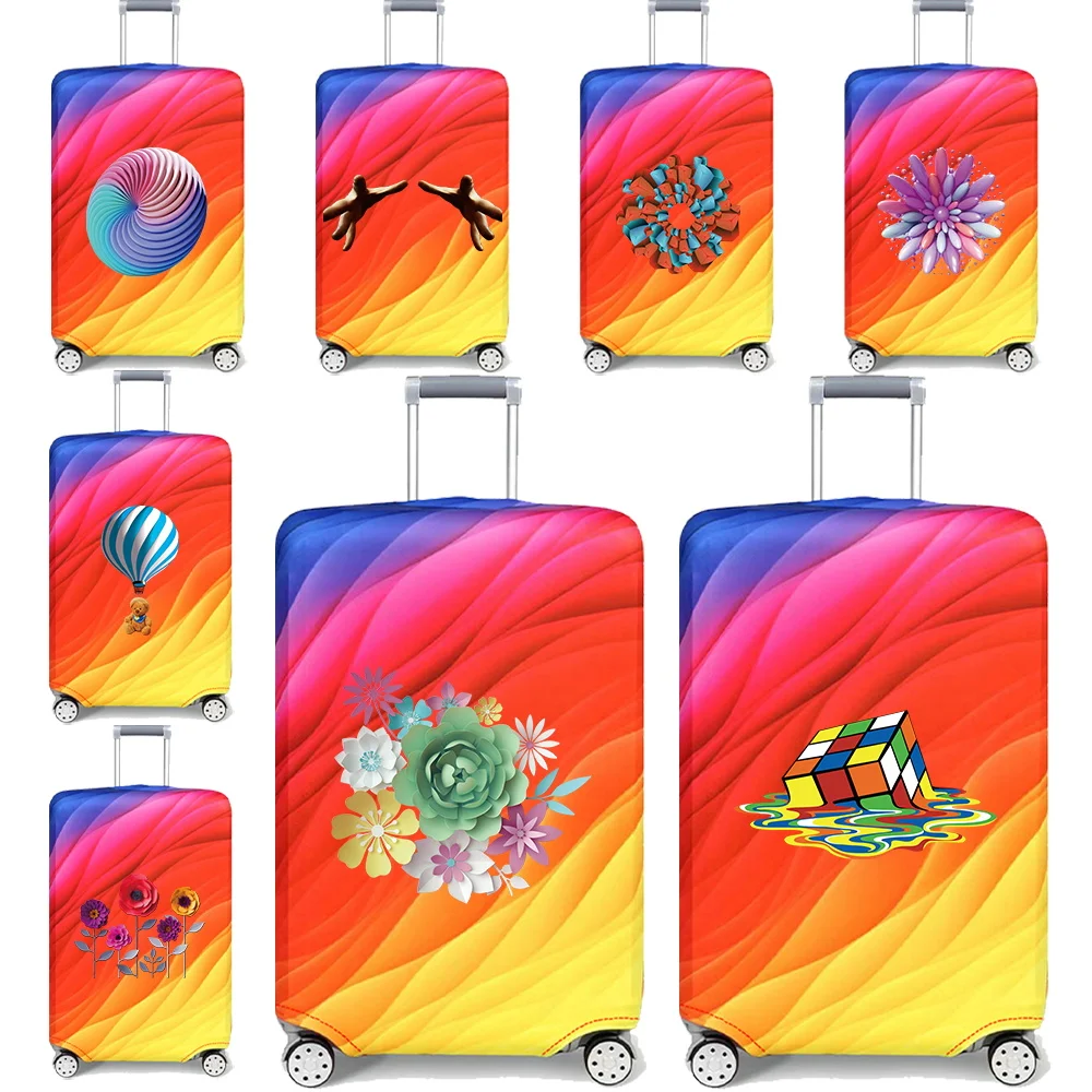 

Luggage Protective Cover Stretch Fabric Luggage Protective Covers Dust Cover Anti-Scratch Protective Suitcase Covers 3D Series