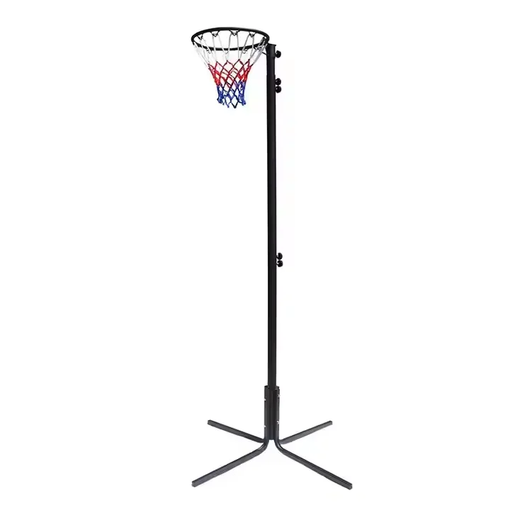 2.45-3.05m Height Adjustable Netball Hoop Netball Post Stand Basketball Net Set For Training