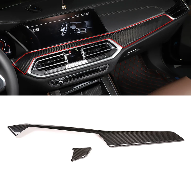 

For BMW X5 G05 2019-2020 Real Carbon Fiber Car Interior Center Console Decoration Panel Cover Trim Car Accessories