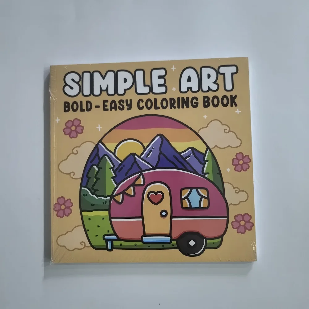 Simple Art Coloring Book for Adults Cute Drawing Book Perfect Gift for Party and Birthday