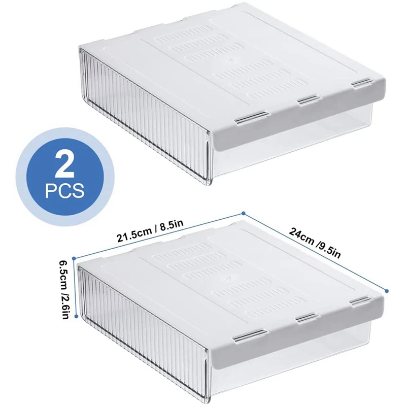 デスク用,オフィス,家庭,学校用のテーブル,2パック用の粘着引き出し