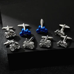 Motorcycle Bicycle Tractor Shaped Cufflinks Means of Transportation Jewelry Accessories For Men