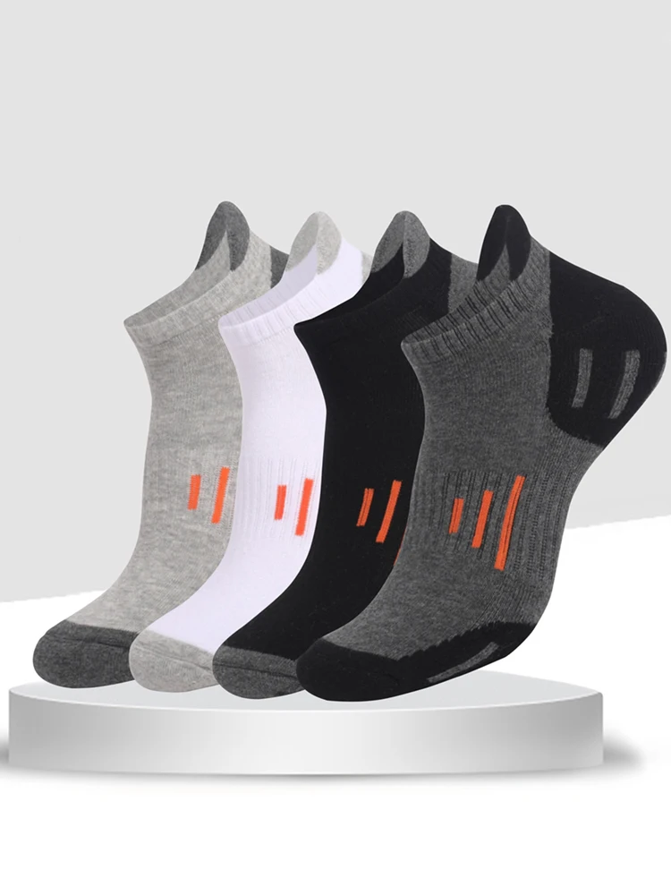 6 Pairs Unisex Terry Sole Running Socks Elastic Thick Cotton Cushion AAA Antibacterial Breathable for Sports Couple Wear