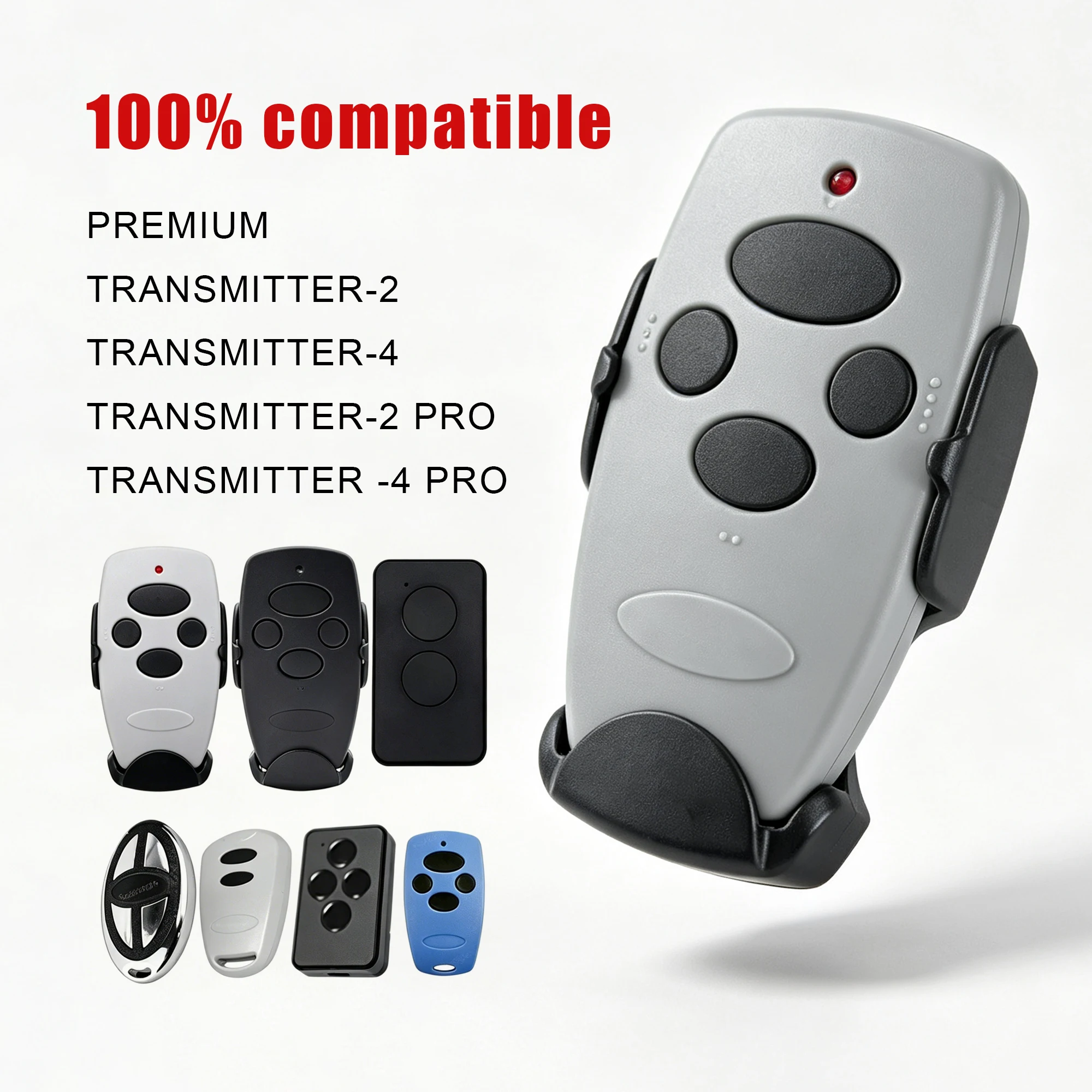 Bulk Mini 4 Buttons 433MHz Dynamic Rolling Code Clone RF Remote Key Fob For Automatic Gate Opener Device