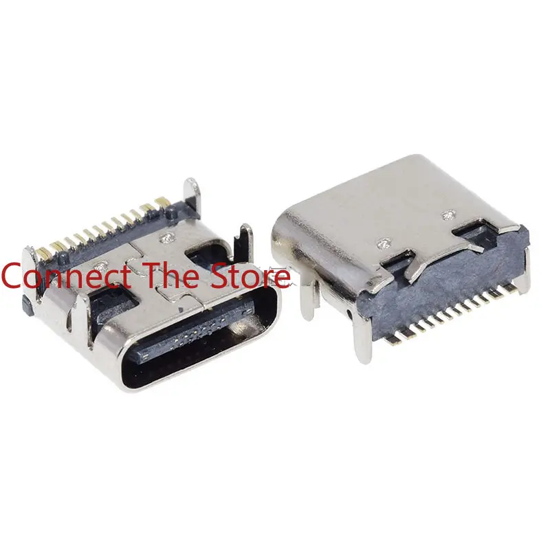 3PCS MICRO USB 6.0 Female Seat Raised By 6.0mm, Pin Spacing 13mm