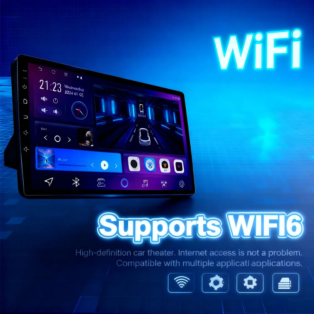 9 "QLED Android 14 Carplay Für Kia RIO 4 2016 - 2020 Auto Radio Multimedia Video Player GPS Navigation rahmen 5G WIFI Radio DSP BT