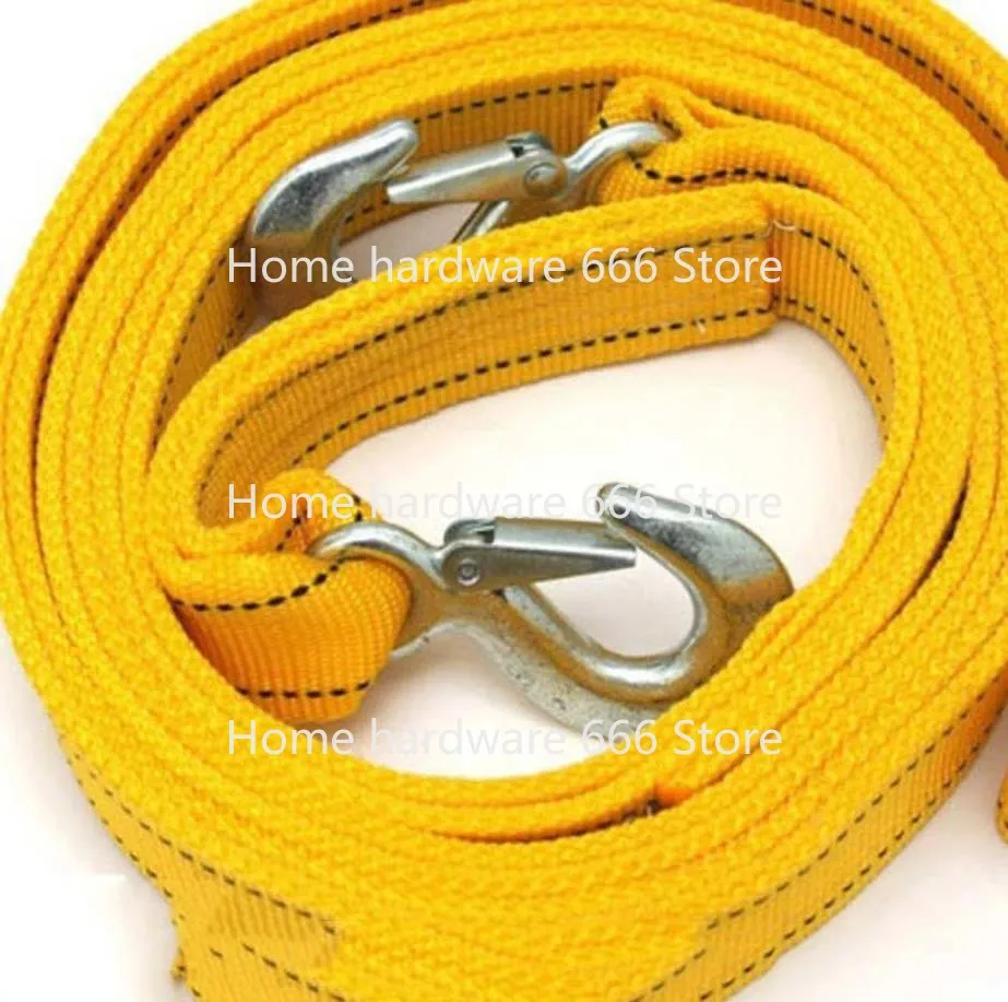 1PC 5 Ton 4 Meter Tow Rope For Truck Snatch Strap Off-road Towing Ropes Trailer Winch Cable Belt Car Traction