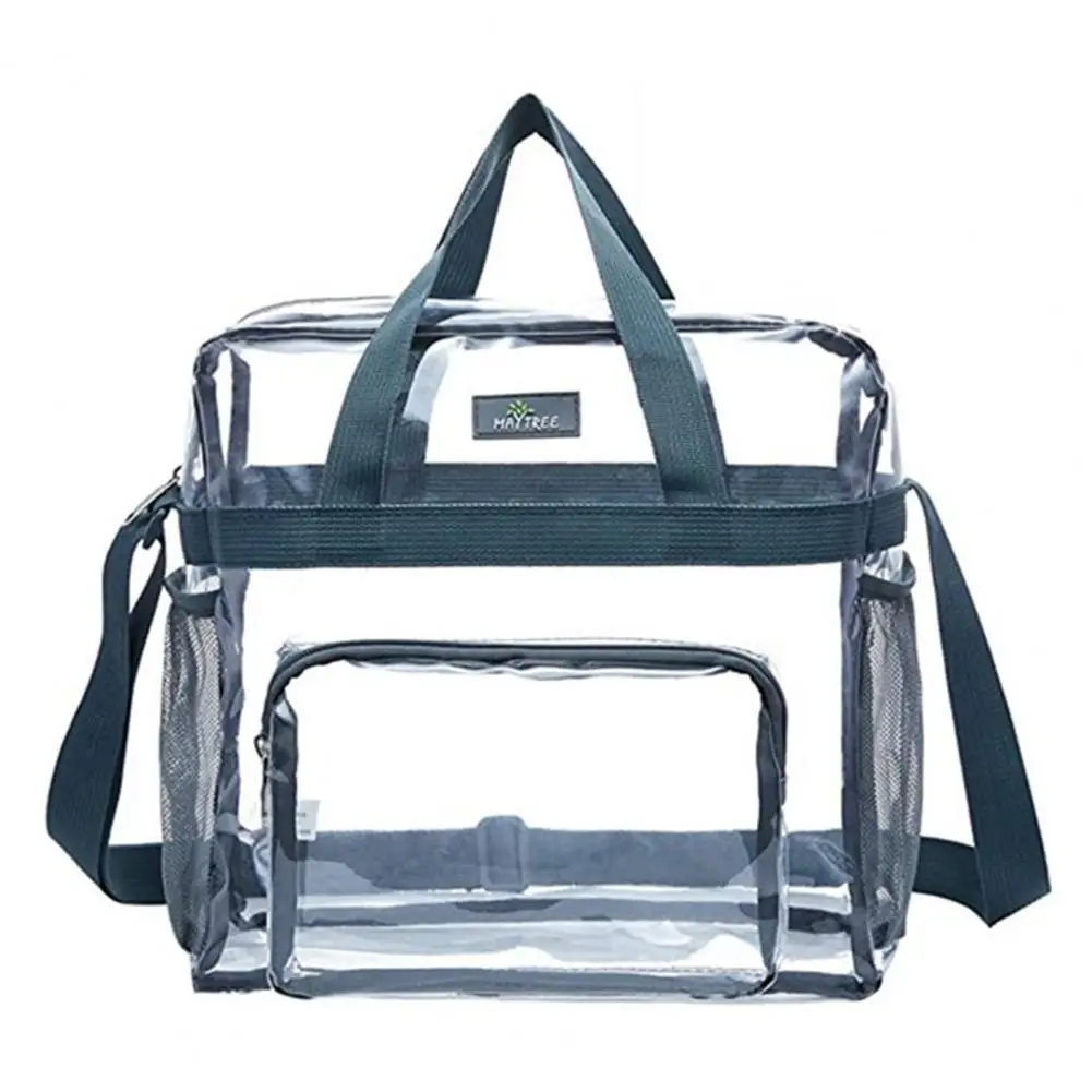 Wash Bag Space-Saving Waterproof Lightweight Women Transparent Labor-saving Tote Storage Bag Daily Life