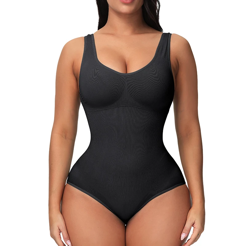 Women Shapewear Bodysuit Seamless Tummy Control Body Shaper Tank Tops Compression Shirts Waist Trainer Vest Slimming Underwear