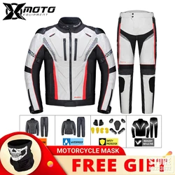 GHOST RACING-Chaqueta de motocicleta, equipo de protección, impermeable, a prueba de viento, 5XL