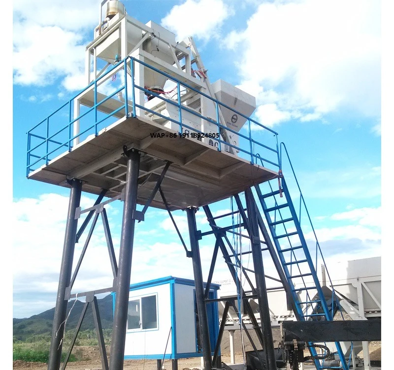Cement Manufacturing Plants HZS50 Mini Batching Plant Small Complete Cement