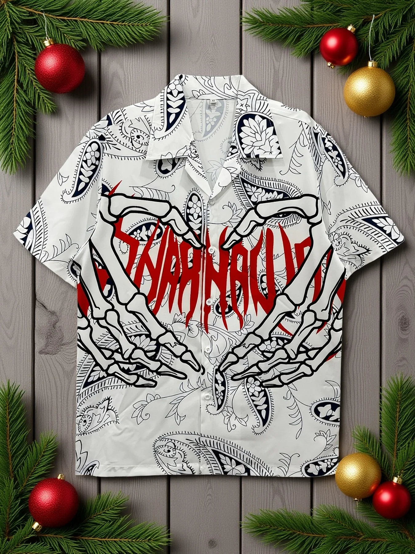 

Новая летняя мужская рубашка 2026 года с коротким рукавом и 3D-принтом в виде сердец для уличного повседневного стиля: комфортная и мягкая