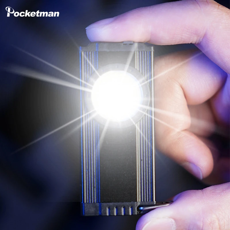 

Keychain Light USB Rechargeable COB Flashlight with Magnet Pen Holder Mini Flashlights Small Torch Emergency Lights