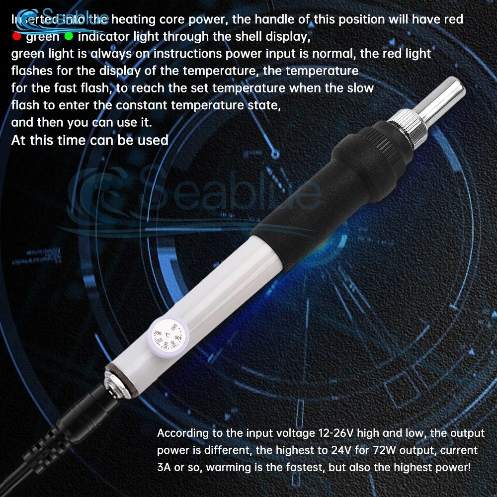 DC 12-26V T12 Handle 5.5/2.1 interface For T12-952/942/956 Soldering Iron stationTemperature Digital Electric Controller