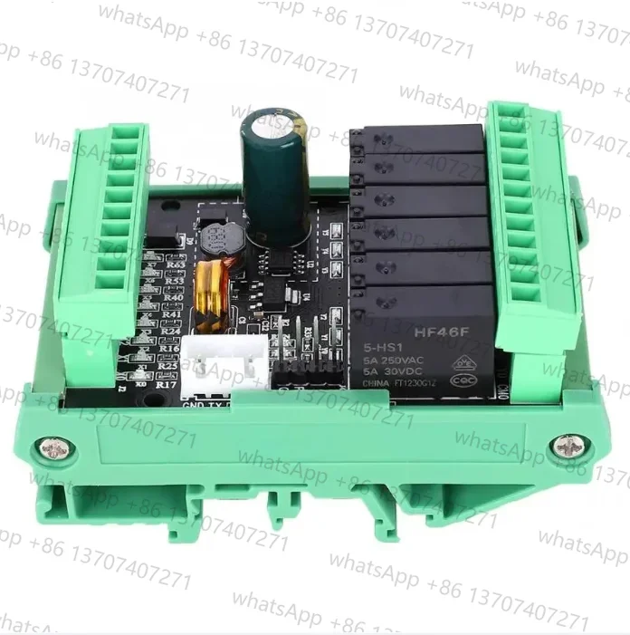 FX2N-14MR PLC مجلس وحدة إخراج التتابع 8 في 6 خارج 24VDC مصدر الطاقة مع قاعدة التناظرية 2AD 0-10 فولت المدخلات عد عالي السرعة