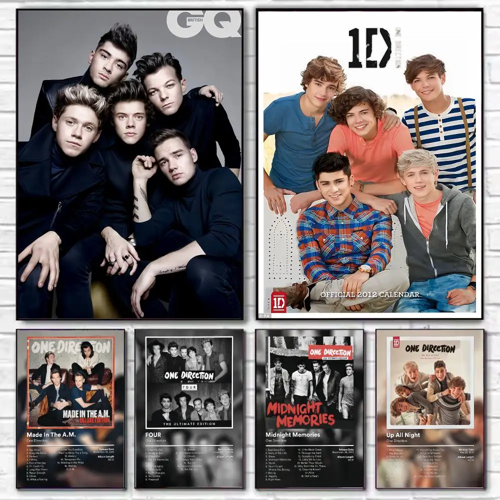 Band One Direction Poster HD Art Decorative Wall Art Waterproof Home Décor for Living Room Bedroom Café Stylish Gift