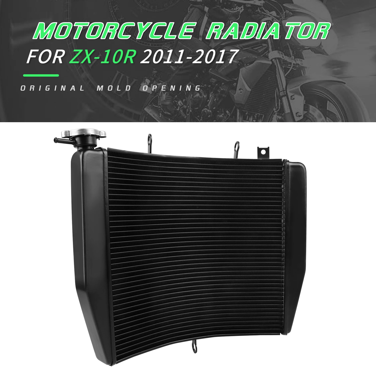 

For Kawasaki Ninja ZX-10R ZX10R 2011-2020 2019 Motorcycle ZX 10R Accessories Engine Aluminum Cooler Cooling Coolant Radiator