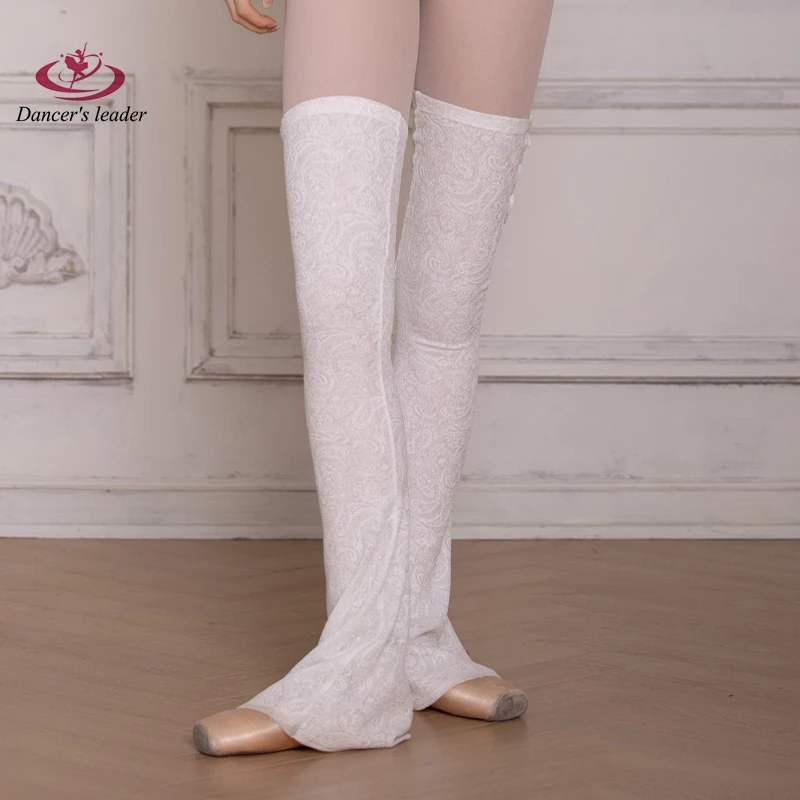 Ballet Leotard for Women Gymnastics Performance Socks Women's Warm Long Tube Knee Over Lace Socks Sports Yoga Long Tube Socks